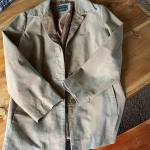 Suede leather jacket size medium